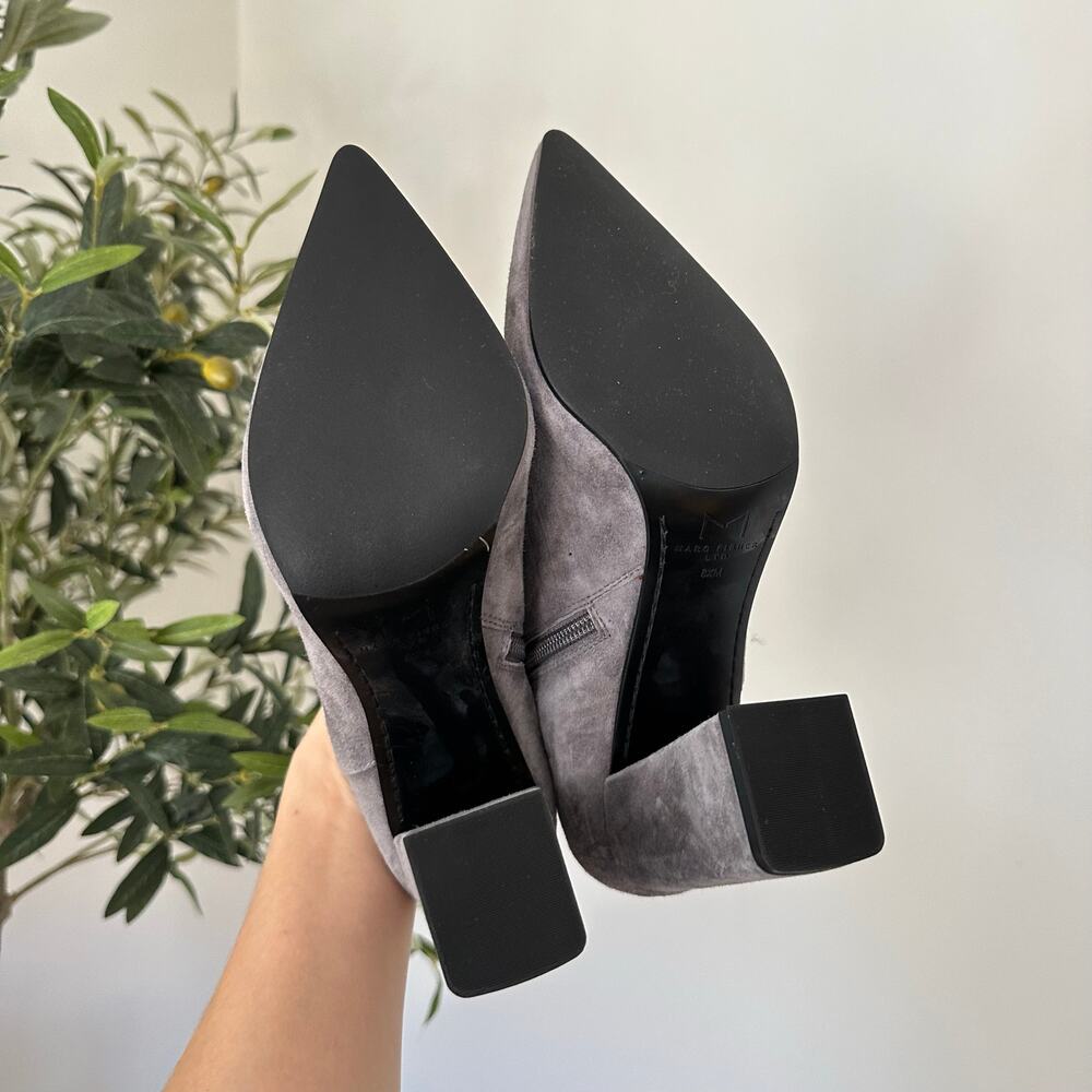 Marc Fisher Jayla Block Heel Suede Pointed-Toe Bo… - image 6